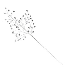 Ветка с кристаллами 70 см серебряный LD21B0282