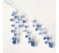 Ветка с кристаллами, 29 см (голубая, WHF9488BL)