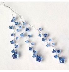 Ветка с кристаллами, 29 см (голубая, WHF9488BL)