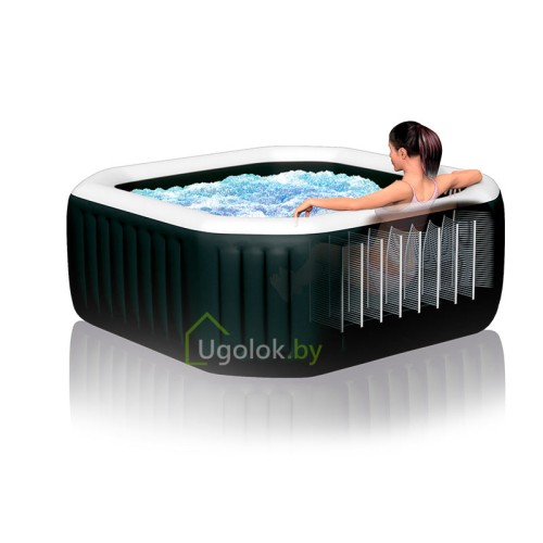 Спа-бассейн (Бассейн-джакузи) Intex Jet and Buble Deluxe 218x71 см (28462GN)