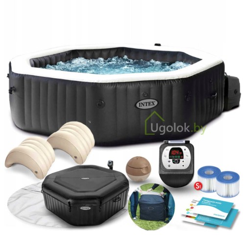 Спа-бассейн (Бассейн-джакузи) Intex Jet and Buble Deluxe 218x71 см (28462GN)
