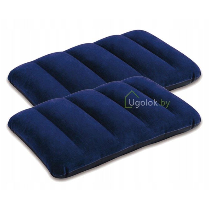 Матрас надувной с насосом и 2 подушками Intex Dura-Beam Standartd Fiber-Tech, 64765 (203*152*25 см)