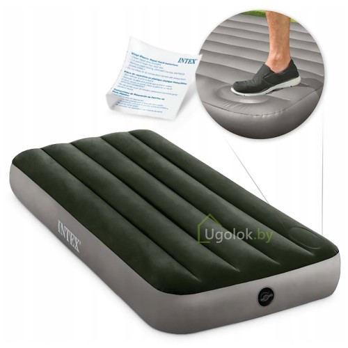 Матрас надувной с насосом Intex Dura-Beam Standard, 191*76*25 см (64760) Матрас надувной с насосом Intex Dura-Beam Standard, 191*76*25 см (64760)