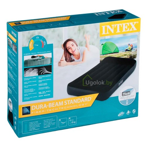 Матрас надувной с подголовником Intex Pillow Rest Classic, 191*99*25 см (64141)