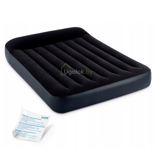 Матрас надувной с подголовником Intex Pillow Rest Classic, 191*137*25 см (64142)
