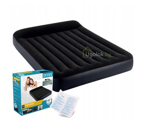 Матрас самонадувной с подголовником Intex Pillow Rest Classic, 203*152*25 см (64150NP)