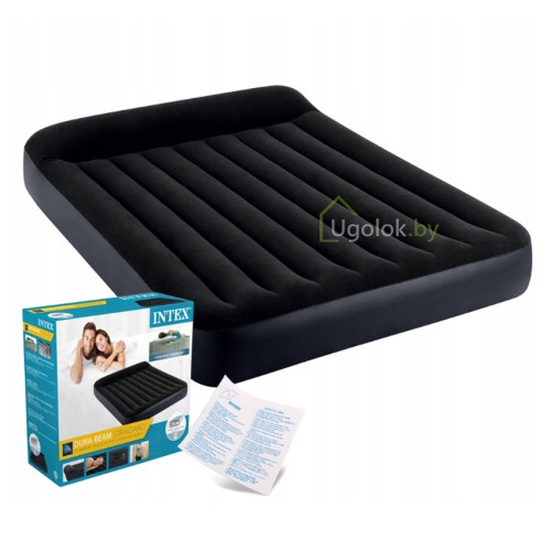 Матрас самонадувной с подголовником Intex Pillow Rest Classic, 203*152*25 см (64150NP)