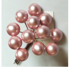 Гроздь шаров на проволоке, 2 см, 12 шт. (розовый, Q11096-7)