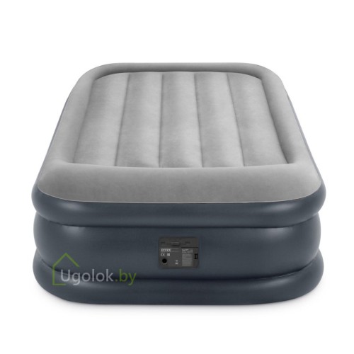 Кровать самонадувная с подголовником Intex Deluxe Pillow Rest, 191*99*42 см (64132)