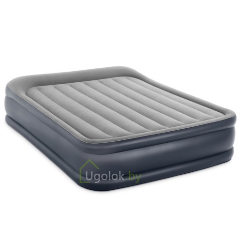 Кровать самонадувная с подголовником Intex Deluxe Pillow Rest, 203*152*42 см (64136)