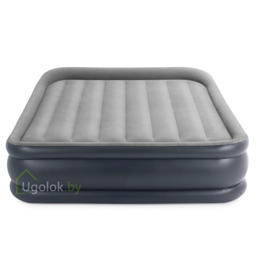 Кровать самонадувная с подголовником Intex Deluxe Pillow Rest, 203*152*42 см (64136)