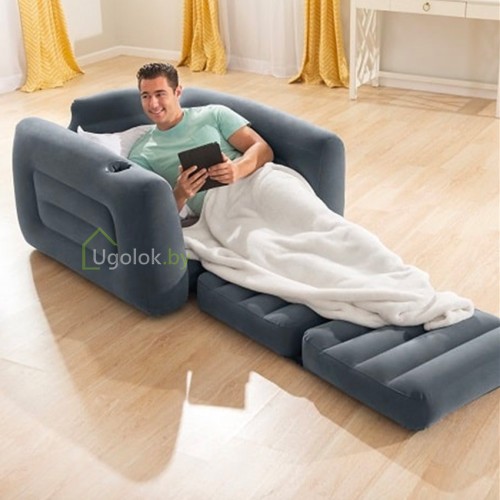 Надувное кресло-трансформер 117x224x66 см (66551)