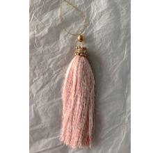 Новогоднее украшение подвеска «Кисточка», 21*3,5 см (розовое, XL132-778-PK)