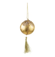 Елочное украшение «Шар с кисточкой», 8 см (золотой, 688222074)
