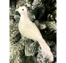 Птичка белый голубь 19 см 22-380