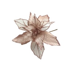 Цветок новогодний «Пуансетия Арктик» 28 см (23-136)