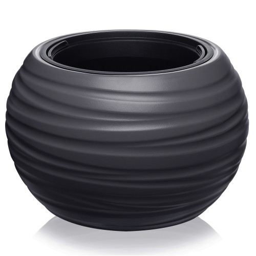 Кашпо LUNA D435 (графитовый) Кашпо LUNA D435 (графитовый)