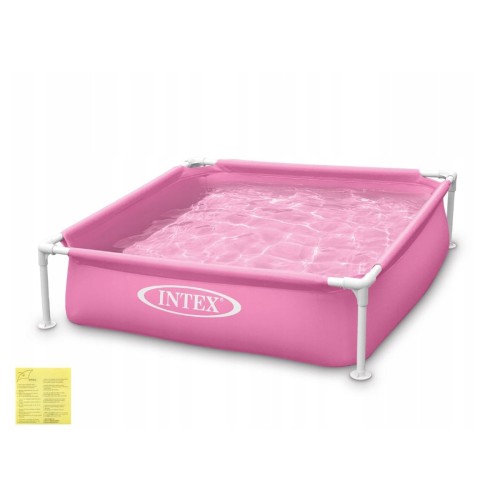 Бассейн каркасный Intex Mini Frame розовый 122x122x30 см (57172NP)