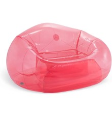 Надувное прозрачное кресло Intex 66501 розовое 137x127x74 см