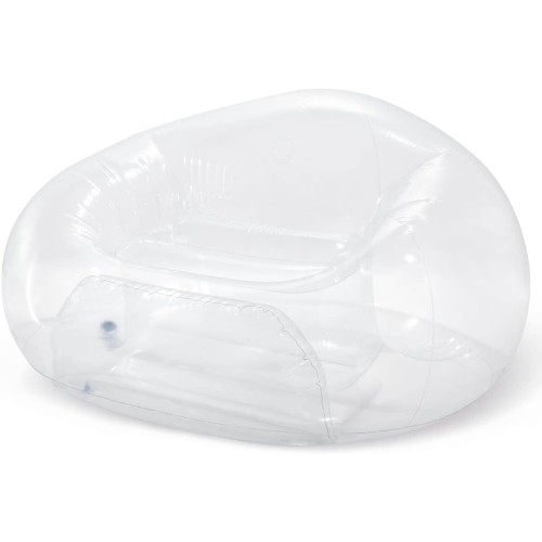 Надувное прозрачное кресло Intex 66500 бесцветное 137x127x74 см