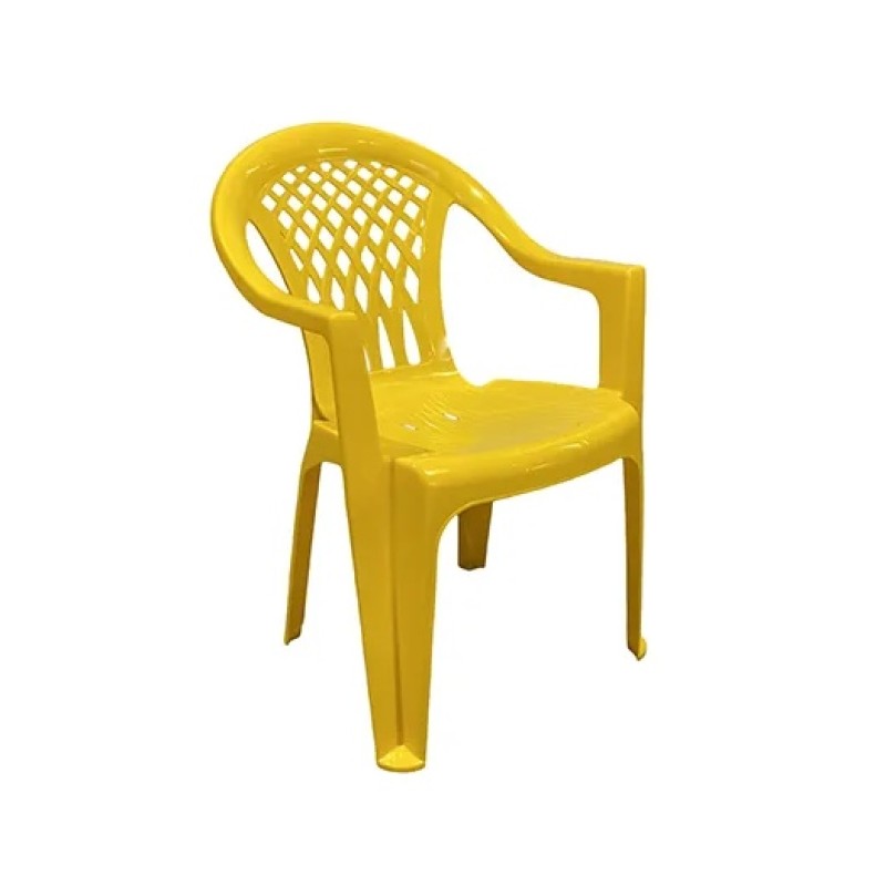 Кресло пластиковое Бимапласт (желтый)