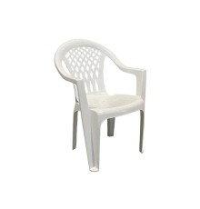 Кресло пластиковое Бимапласт (белый) 