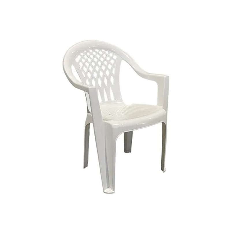 Кресло пластиковое Бимапласт (белый)