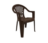 Кресло пластиковое Бимапласт (коричневый) 