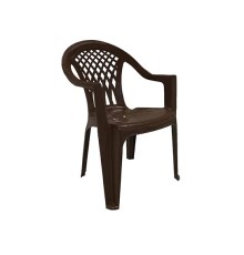 Кресло пластиковое Бимапласт (коричневый) 