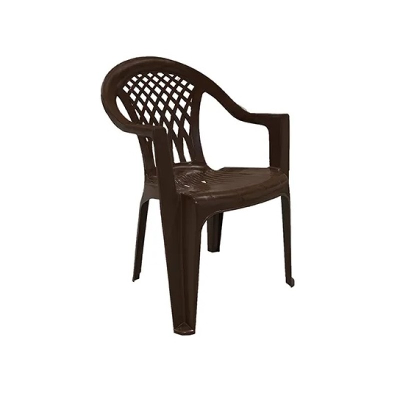 Кресло пластиковое Бимапласт (коричневый)