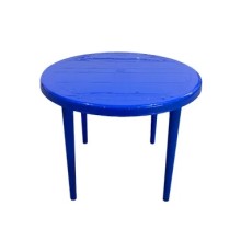 Стол круглый пластиковая Бимапласт (синий) 