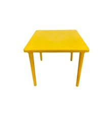 Стол квадратный пластиковая Бимапласт (желтый) 