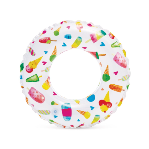 Надувной круг Intex Lively Print, Мороженое 61 см (59241NP) 6-10 лет