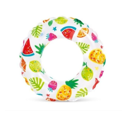 Надувной круг Intex Lively Print, Фрукты 61 см (59241NP) 6-10 лет