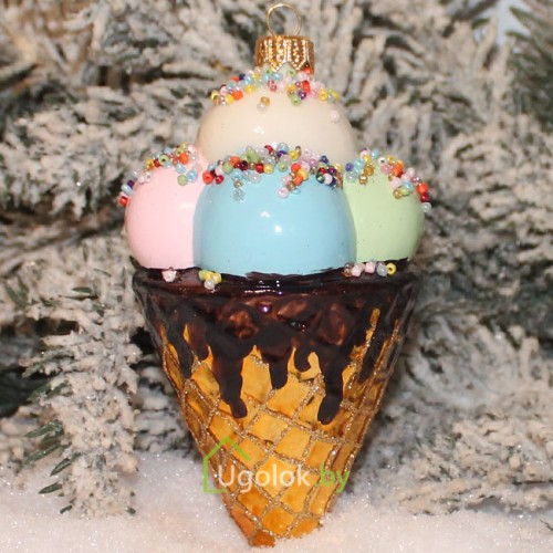 Новогодняя игрушка Мороженое (ручная работа) Новогодняя игрушка Мороженое (ручная работа)
