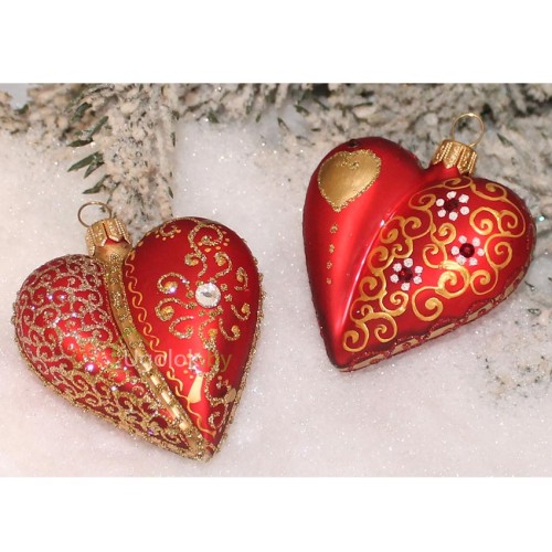 Ёлочная игрушка Сердечко (ручная работа) Ёлочная игрушка Сердечко (ручная работа)