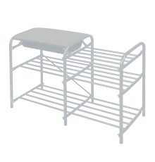 Этажерка для обуви Ника Люкс 5 с ящиком (матовый серый)