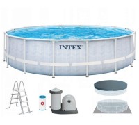Каркасный бассейн Intex Prism Frame Chevron 26746 (488х122)