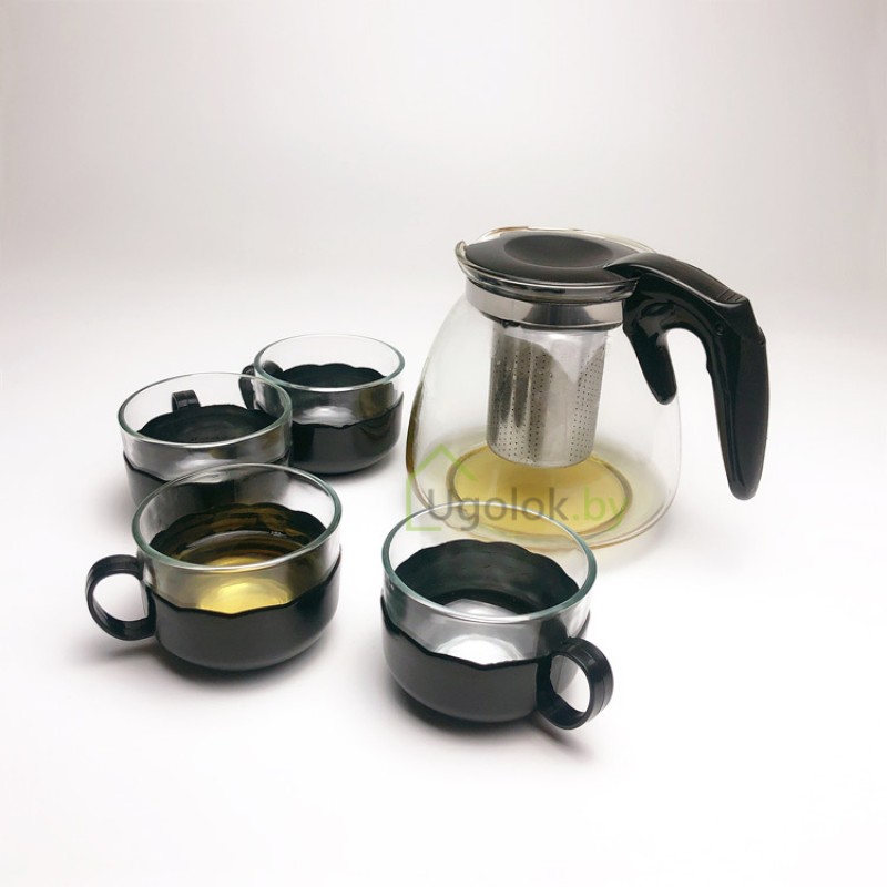 Набор для чая из стекла (5 предметов)