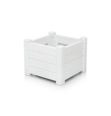 Кашпо Provence квадратное 43 см белый