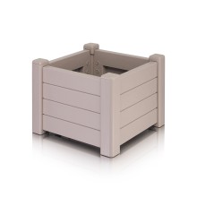 Кашпо Provence квадратное 43 см темно-бежевый