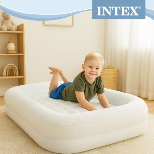 Детская надувная кровать Intex 66811 с насосом