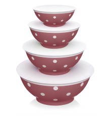 Набор мисок с крышками Twist, светло-черничный