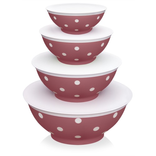 Набор мисок с крышками Twist, светло-черничный