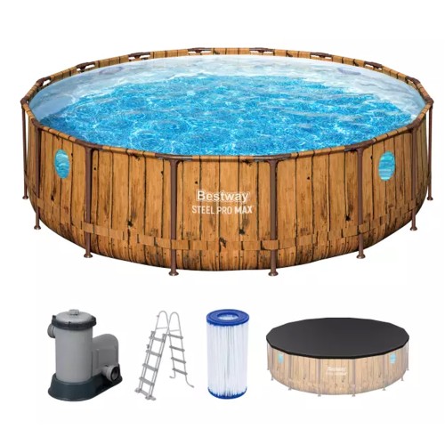 Каркасный круглый бассейн серии Steel Pro MAX 4,88м*1,22м 56725, Bestway  