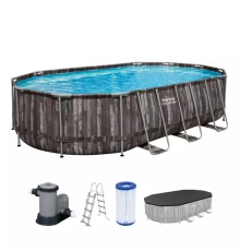 Каркасный бассейн овальный Steel Pro MAX 6,10x3,66x1,22м, 5611R, Bestway