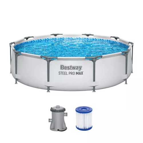 Круглый каркасный бассейн Bestway Steel Pro MAX 3,05x0,76 м, 56408