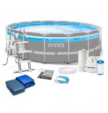 26730 Каркасный бассейн Prism Frame Clearview 488х122см, 19156л