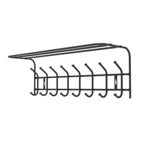 Вешалка настенная с полкой ВП8М черная