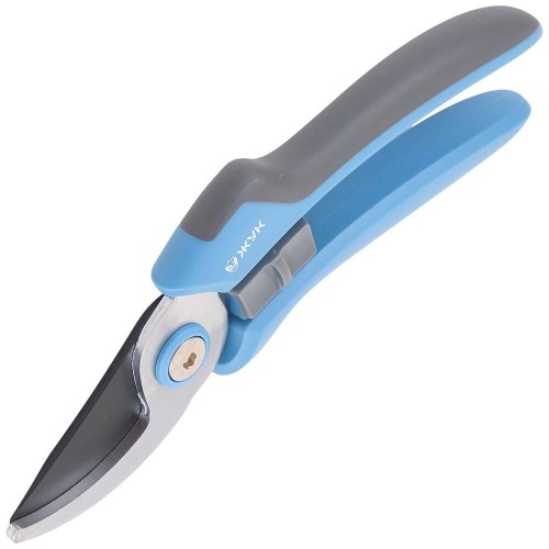 Секатор садовый плоскостной Жук с тефлоновым лезвием для обрезки тонких живых стеблей